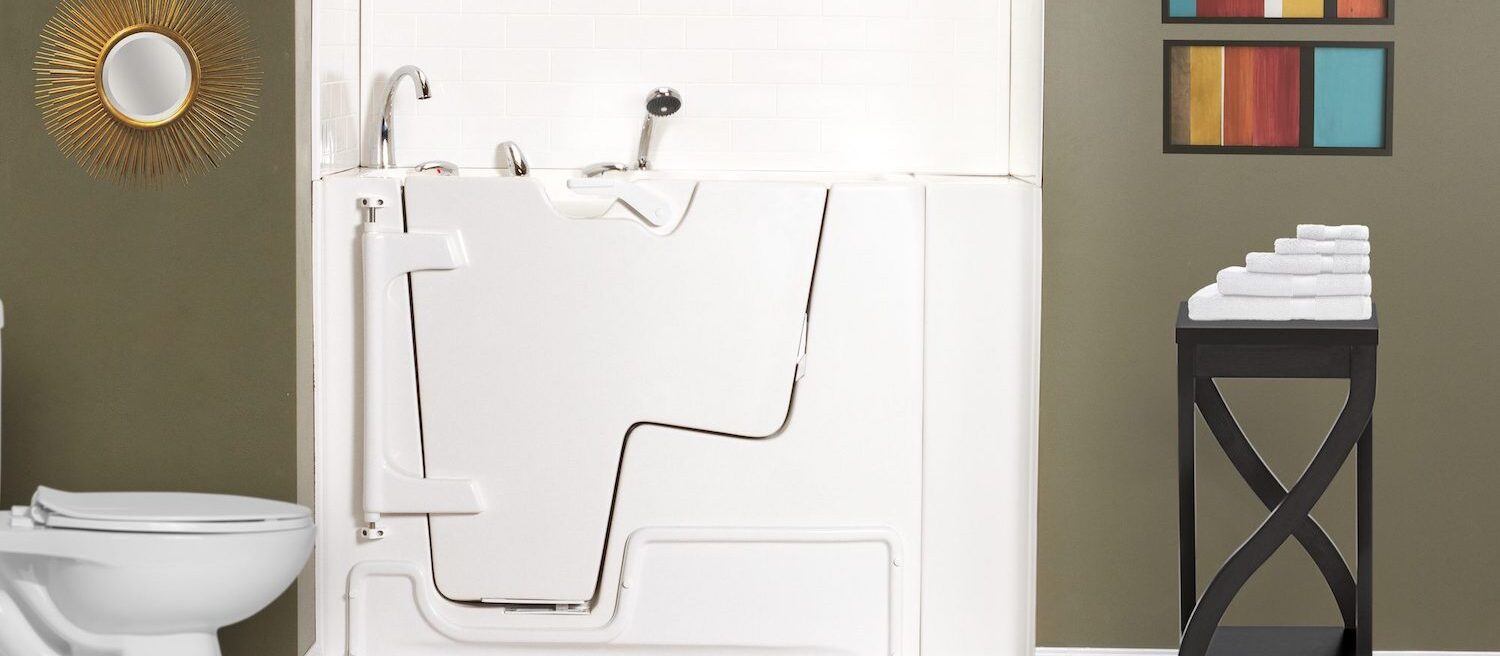 Walk in tub installed as the best bath for the elderly