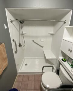 After picture of a Jacuzzi Shower remodel