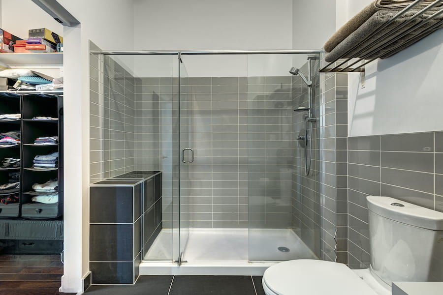 low-barrier walk-in shower
